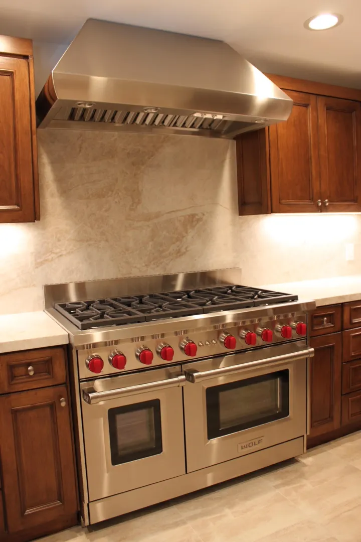 Cherry cabinet kitchen island