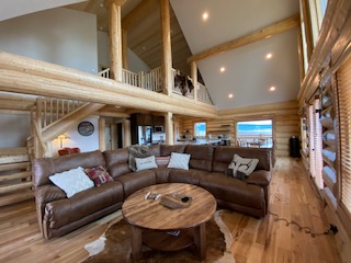 Natural wood detail in the custom home